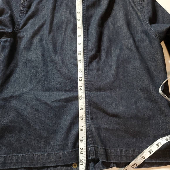 Womens Ralph Lauren Dark Blue Denim Jacket with Gold Details Med - Picture 6 of 11